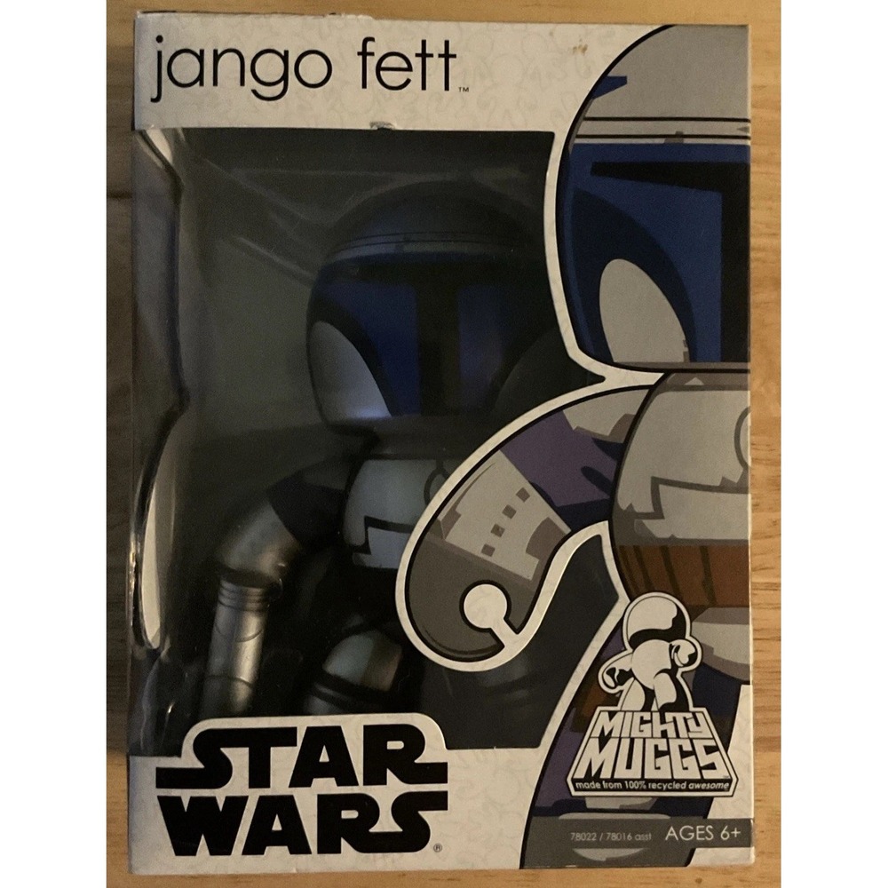 Mighty Muggs Star Wars Jango Fett, 2008 Hasbro, 100% Recycled, NIB
